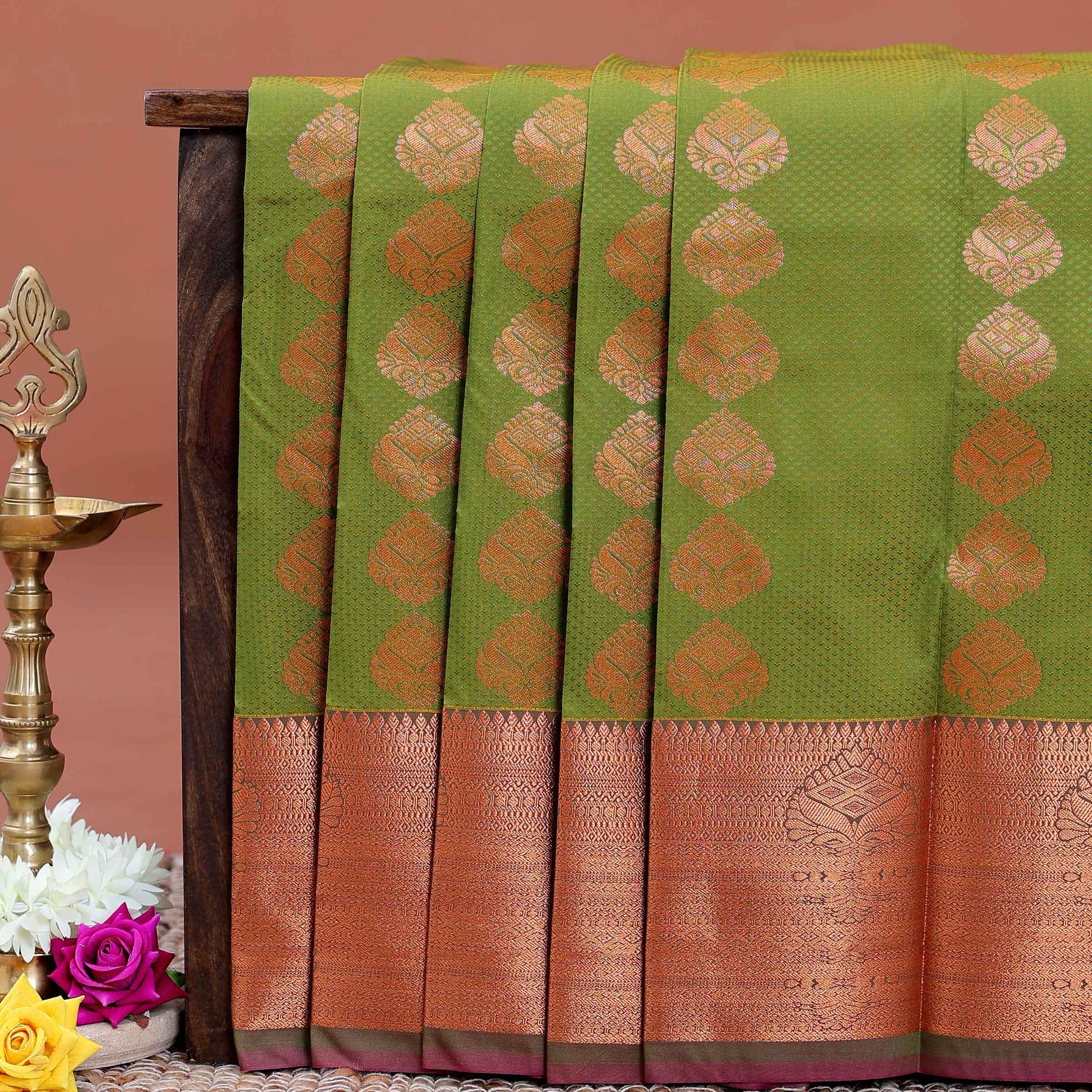 buy-1-get-2-offer-silk-saree-green-Seven