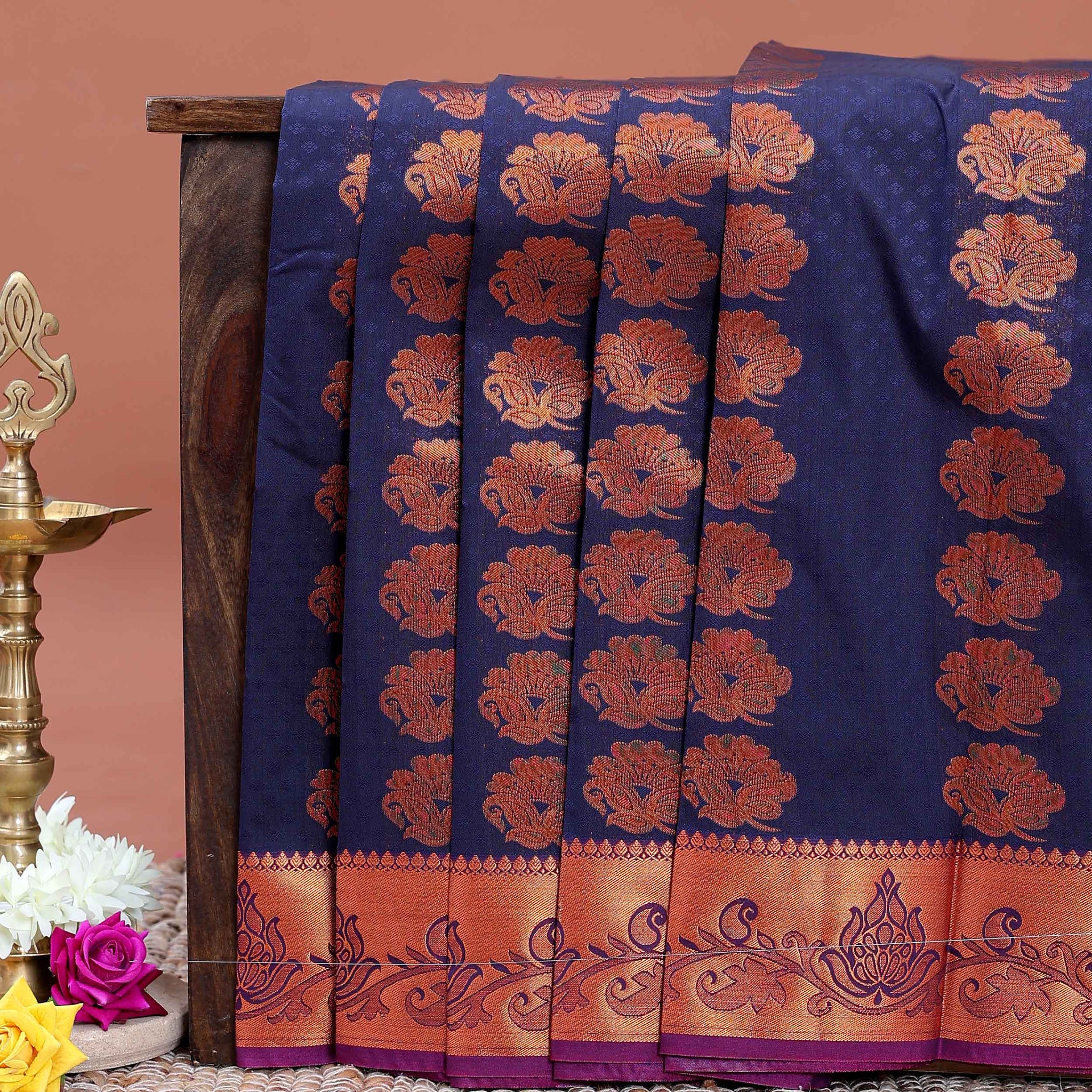 buy-1-get-2-offer-silk-saree-navy-blue