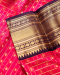 elegant-handloom-kanchipuram-pure-silk-saree-with-all-over-checks-pattern-and-intricate-zari-border-pink