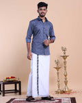 elegant-mens-ethnic-full-sleeve-shirt-dhoti-set-with-zari-border-blue-fourteen