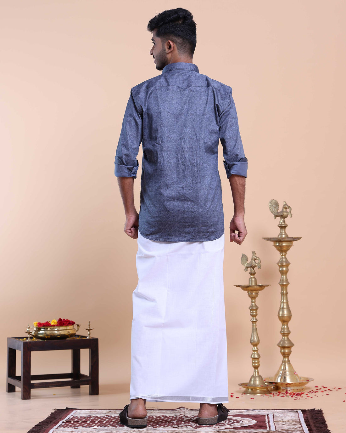 elegant-mens-ethnic-full-sleeve-shirt-dhoti-set-with-zari-border-blue-twlelve