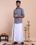 elegant-mens-ethnic-full-sleeve-shirt-dhoti-set-with-zari-border-grey-two