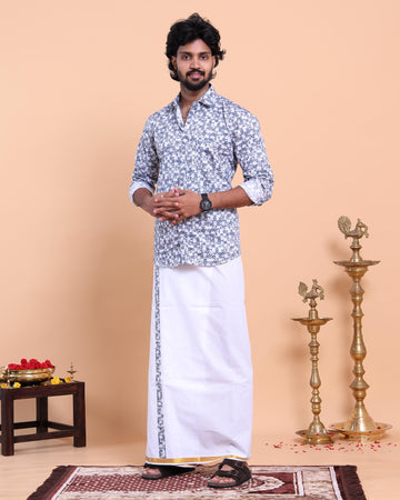 elegant-mens-ethnic-full-sleeve-shirt-dhoti-set-with-traditional-border-blue-Eight