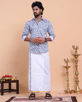elegant-mens-ethnic-full-sleeve-shirt-dhoti-set-with-traditional-border-blue-Seven