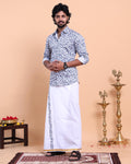 elegant-mens-ethnic-full-sleeve-shirt-dhoti-set-with-traditional-border-blue-five