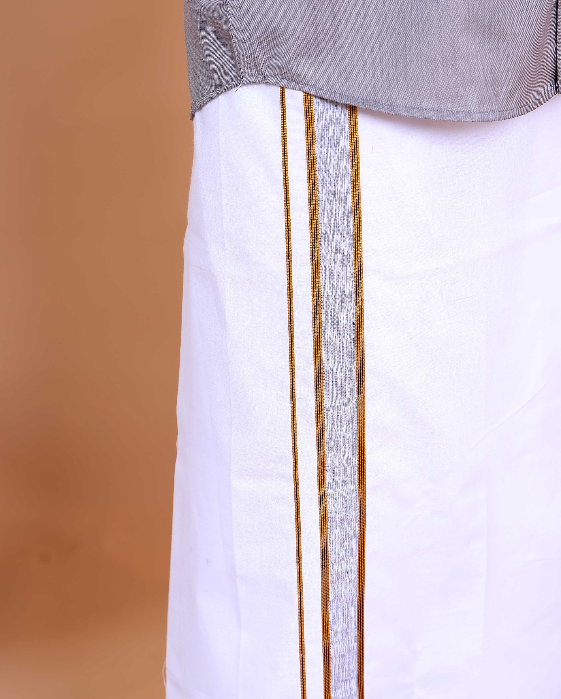 elegant-mens-ethnic-full-sleeve-shirt-dhoti-set-with-traditional-border-grey-shirt