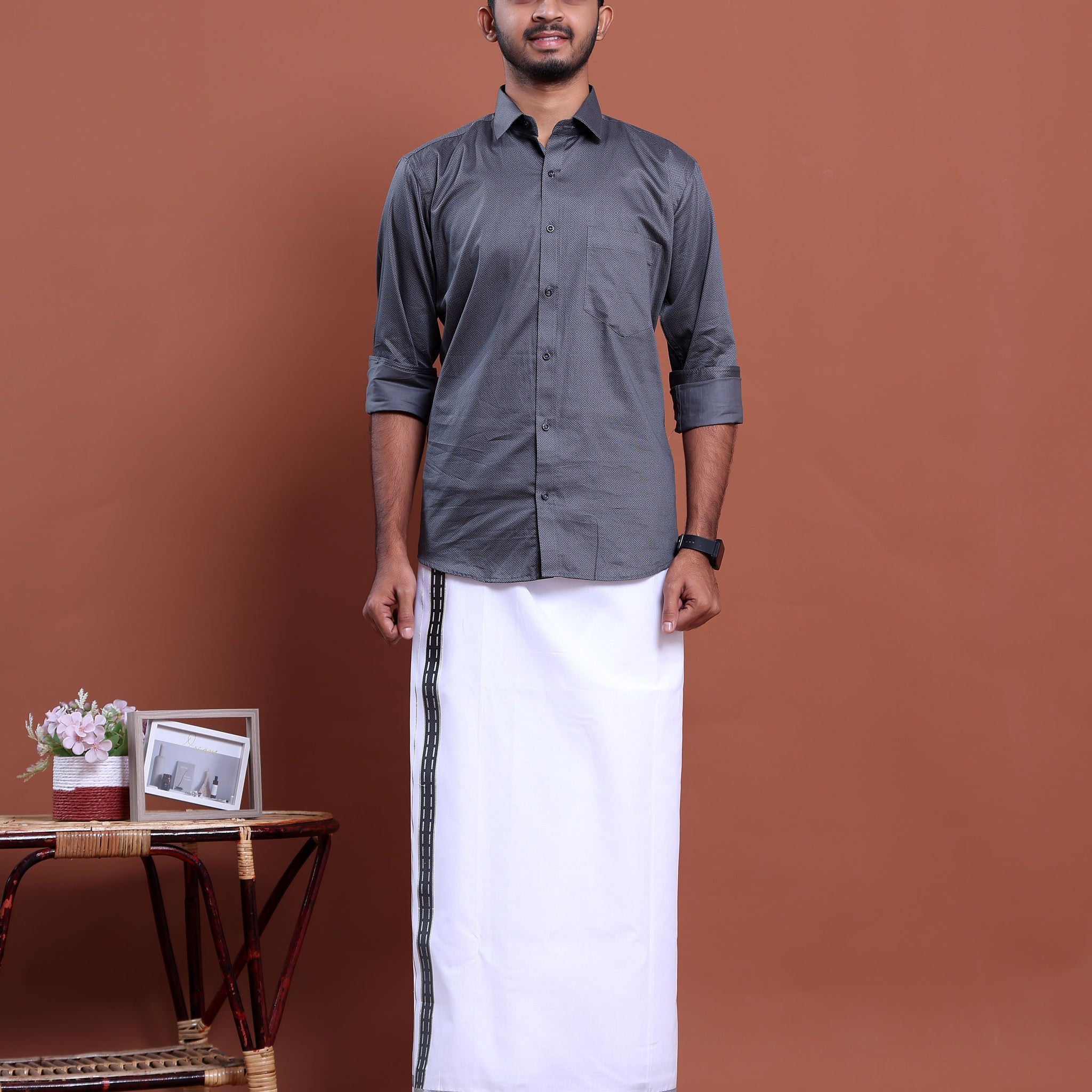 elegant-mens-ethnic-full-sleeve-shirt-dhoti-set-with-traditional-border-grey-eight