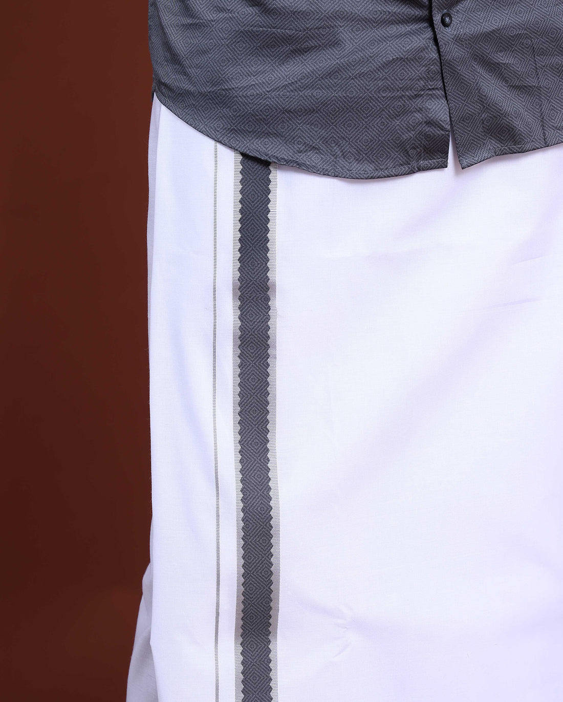 elegant-mens-ethnic-full-sleeve-shirt-dhoti-set-with-traditional-border-grey-eleven