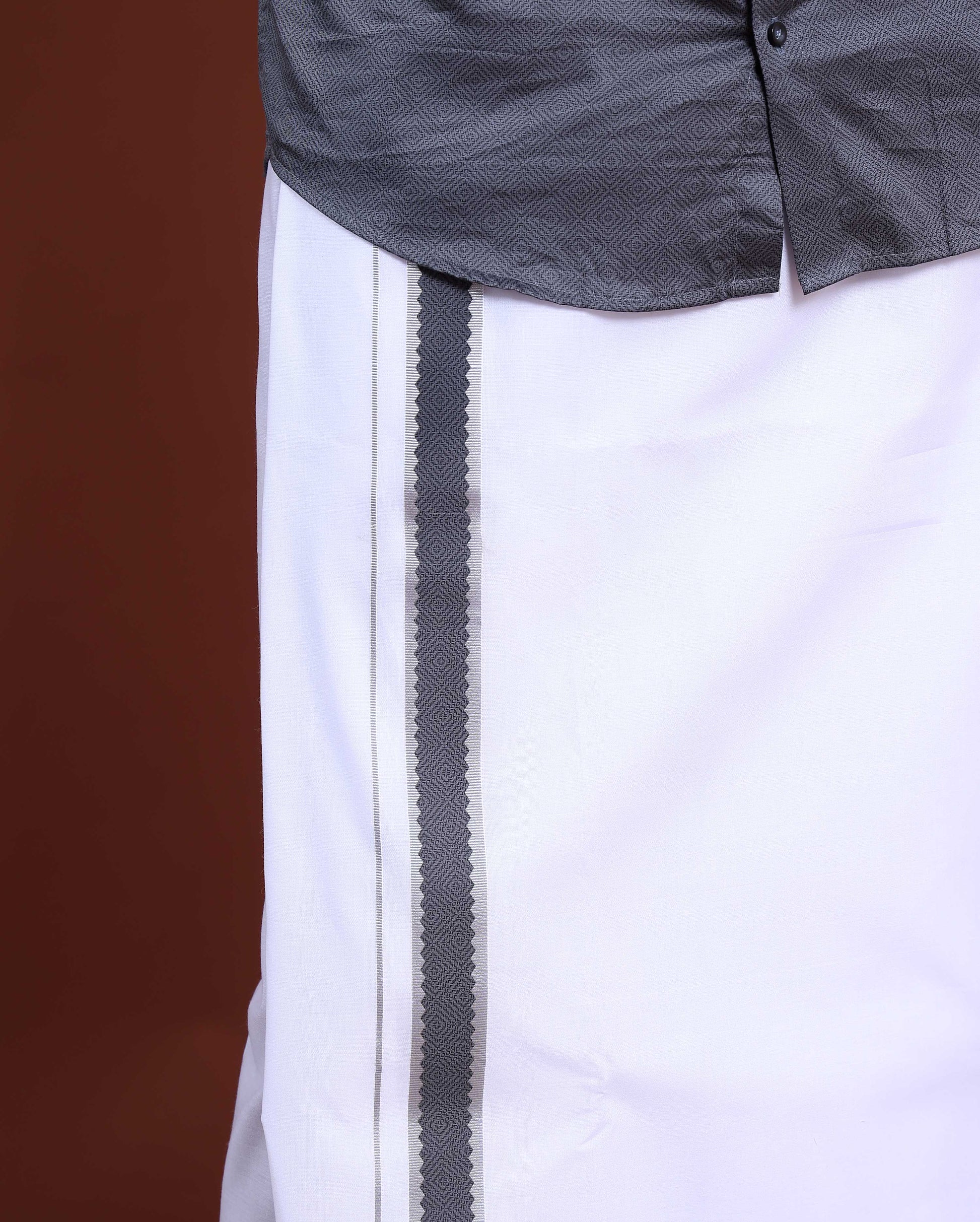 elegant-mens-ethnic-full-sleeve-shirt-dhoti-set-with-traditional-border-grey-eleven