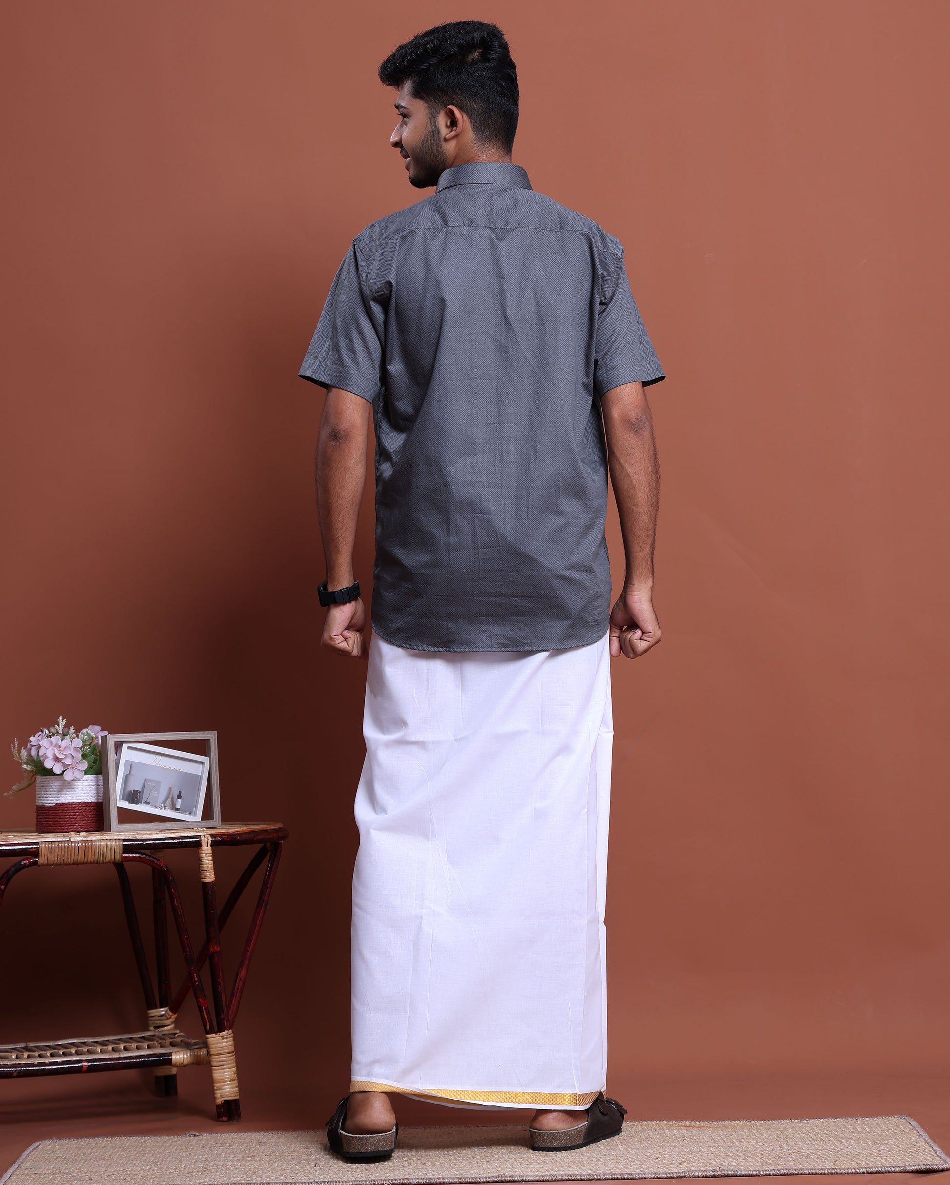 elegant-mens-ethnic-full-sleeve-shirt-dhoti-set-with-traditional-border-grey-printed