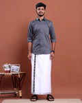 elegant-mens-ethnic-full-sleeve-shirt-dhoti-set-with-traditional-border-grey-ten