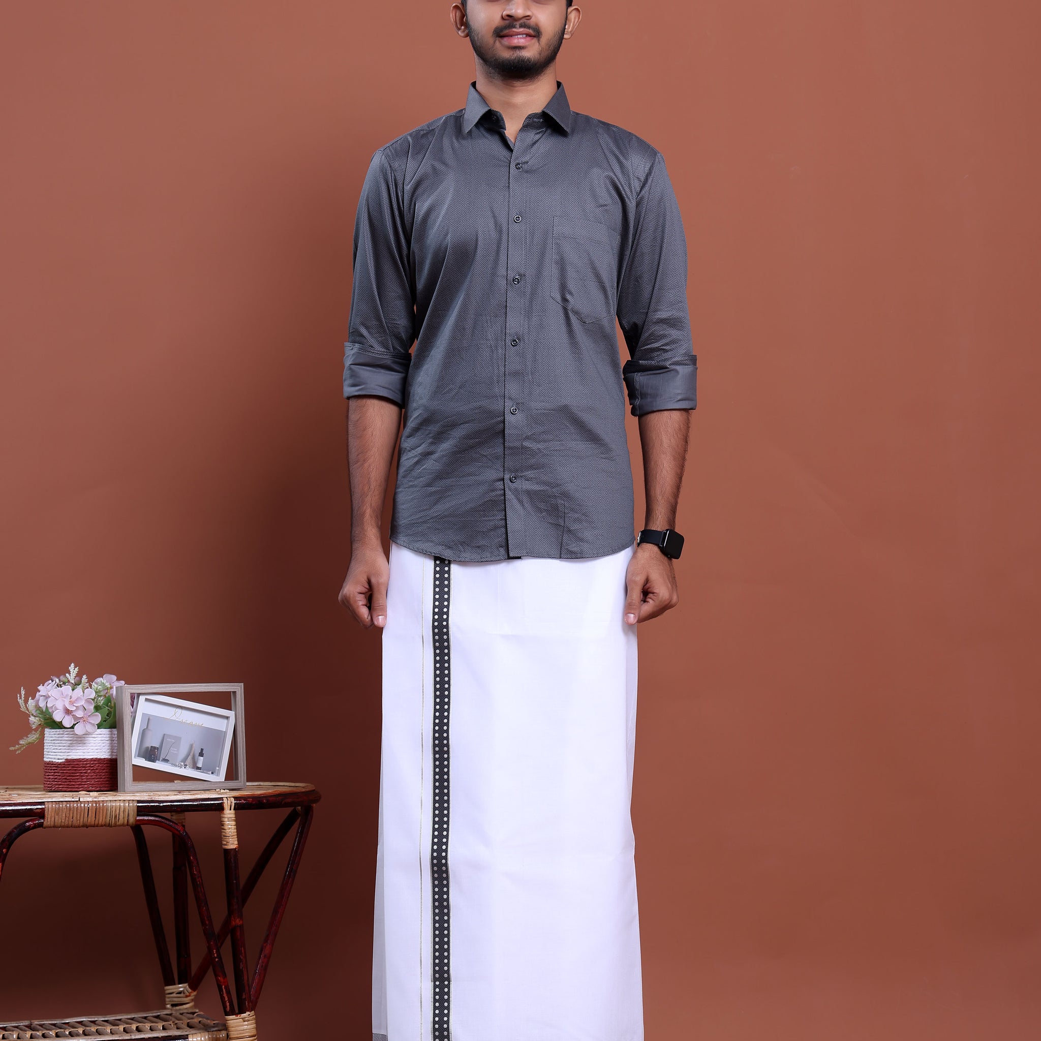 elegant-mens-ethnic-full-sleeve-shirt-dhoti-set-with-traditional-border-grey-thirteen