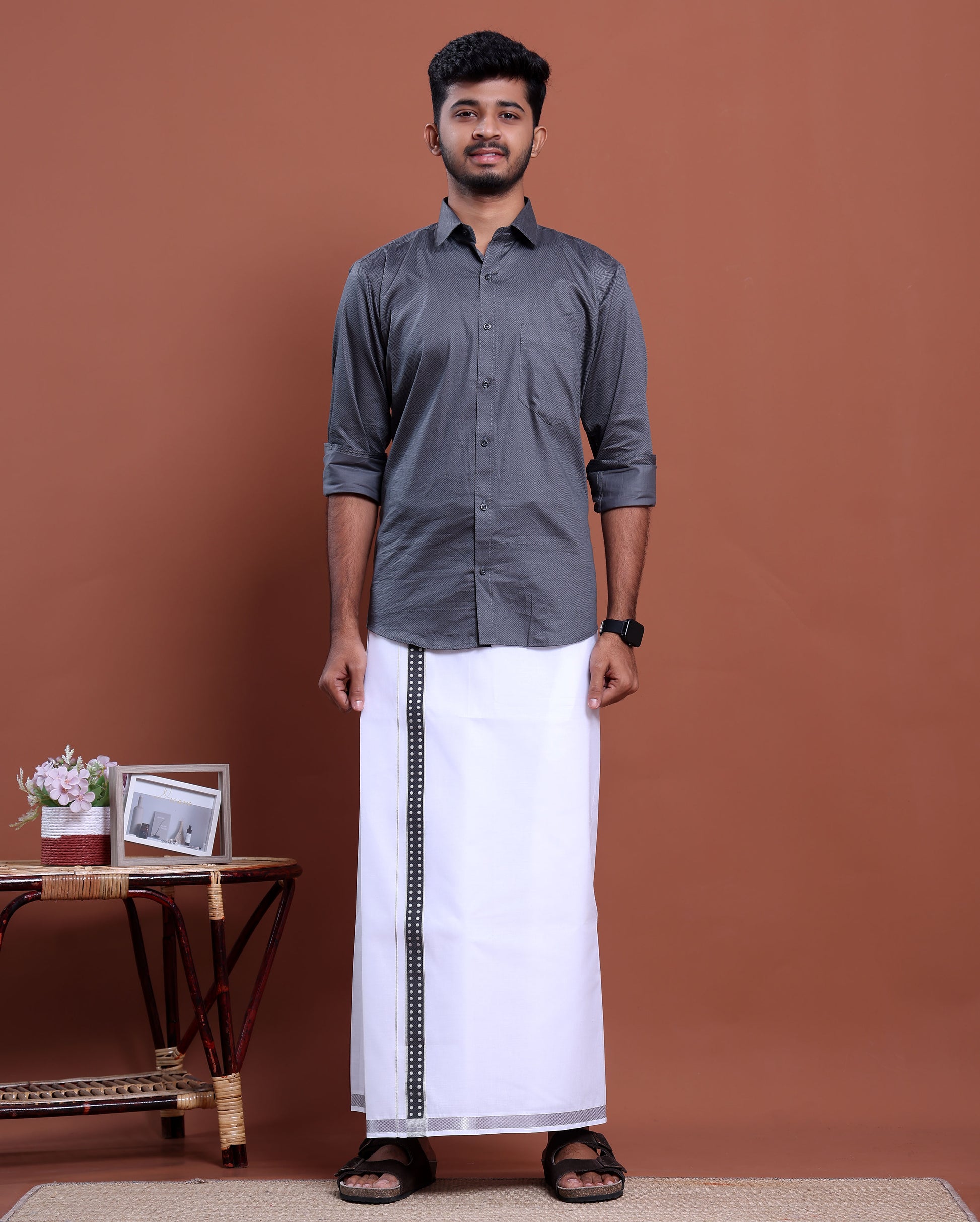 elegant-mens-ethnic-full-sleeve-shirt-dhoti-set-with-traditional-border-grey-thirteen