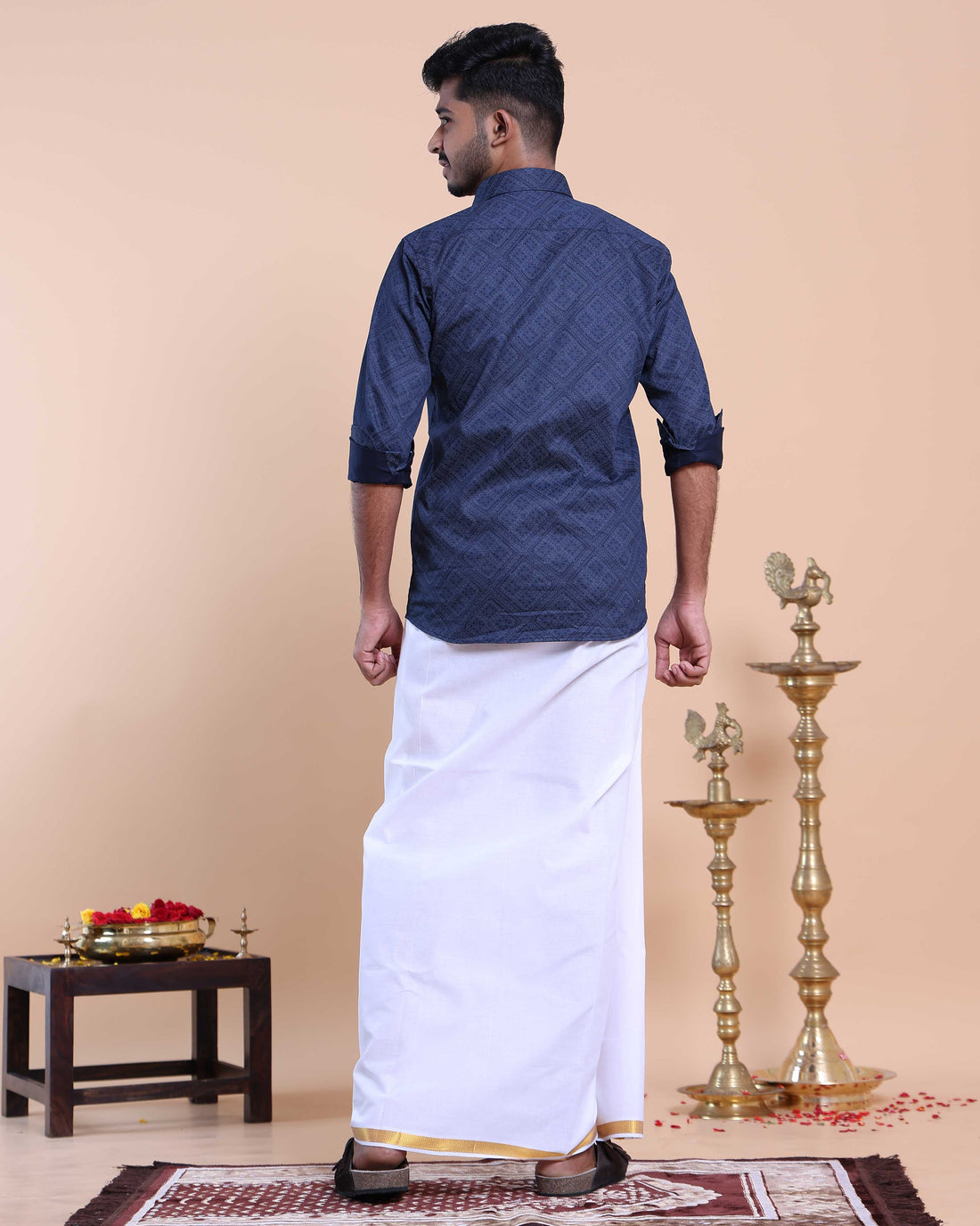 elegant-mens-ethnic-full-sleeve-shirt-dhoti-set-with-zari-border-blue-seventeen