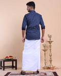 elegant-mens-ethnic-full-sleeve-shirt-dhoti-set-with-zari-border-blue-seventeen