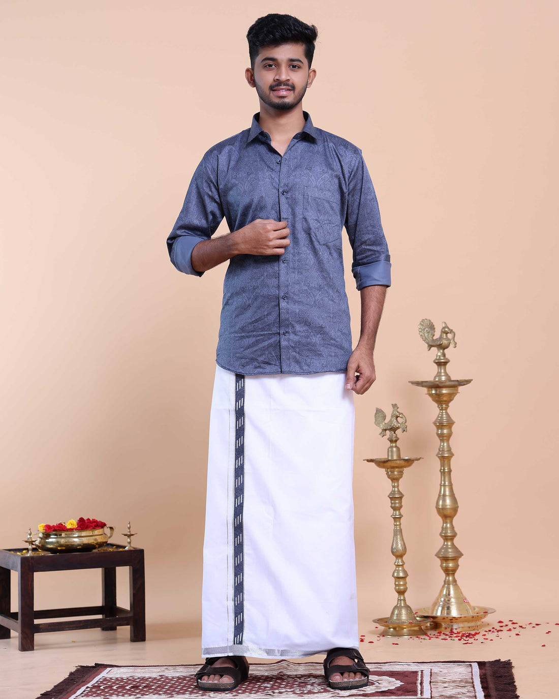 elegant-mens-ethnic-full-sleeve-shirt-dhoti-set-with-zari-border-blue-fourteen