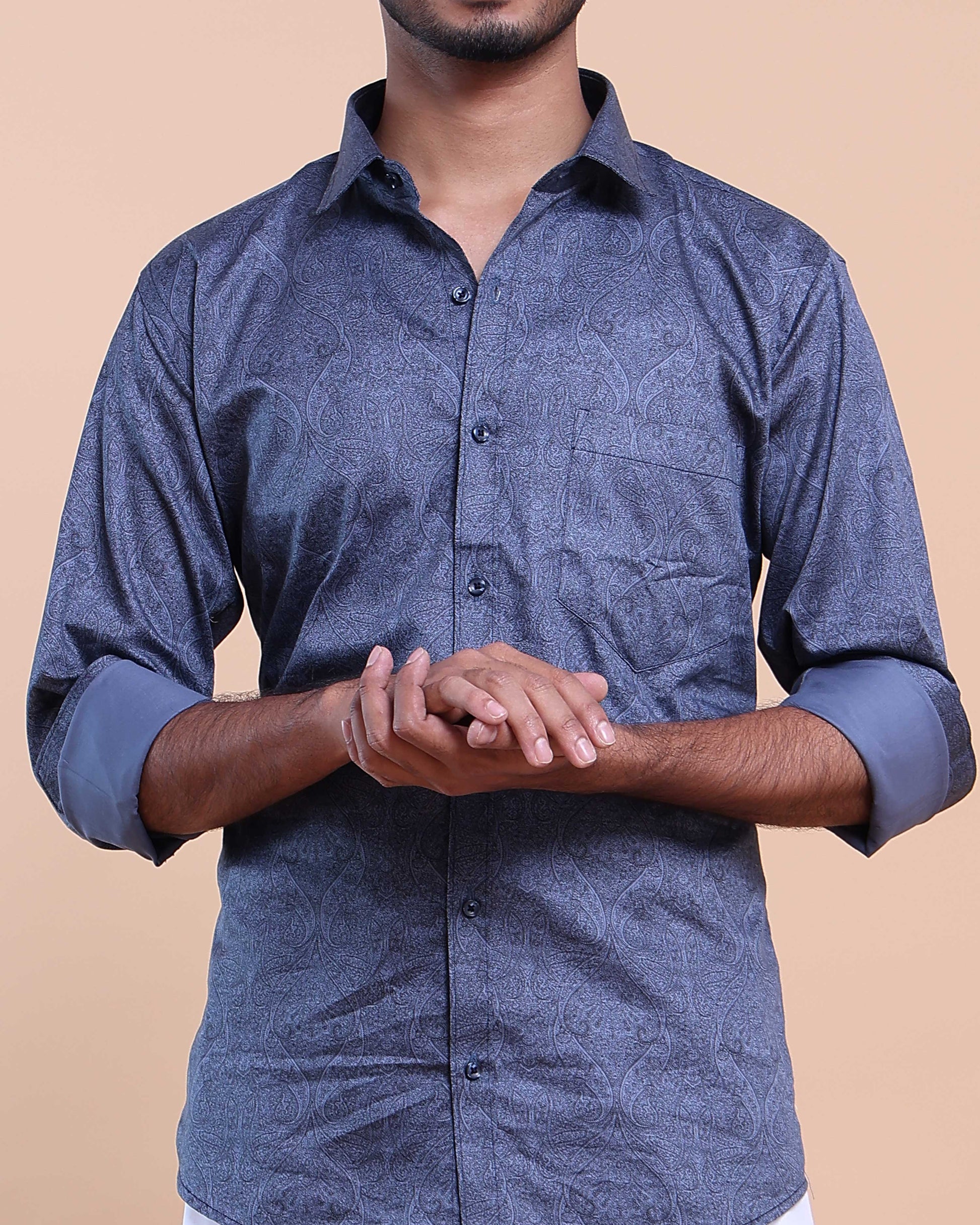 elegant-mens-ethnic-full-sleeve-shirt-dhoti-set-with-zari-border-blue-thirteen