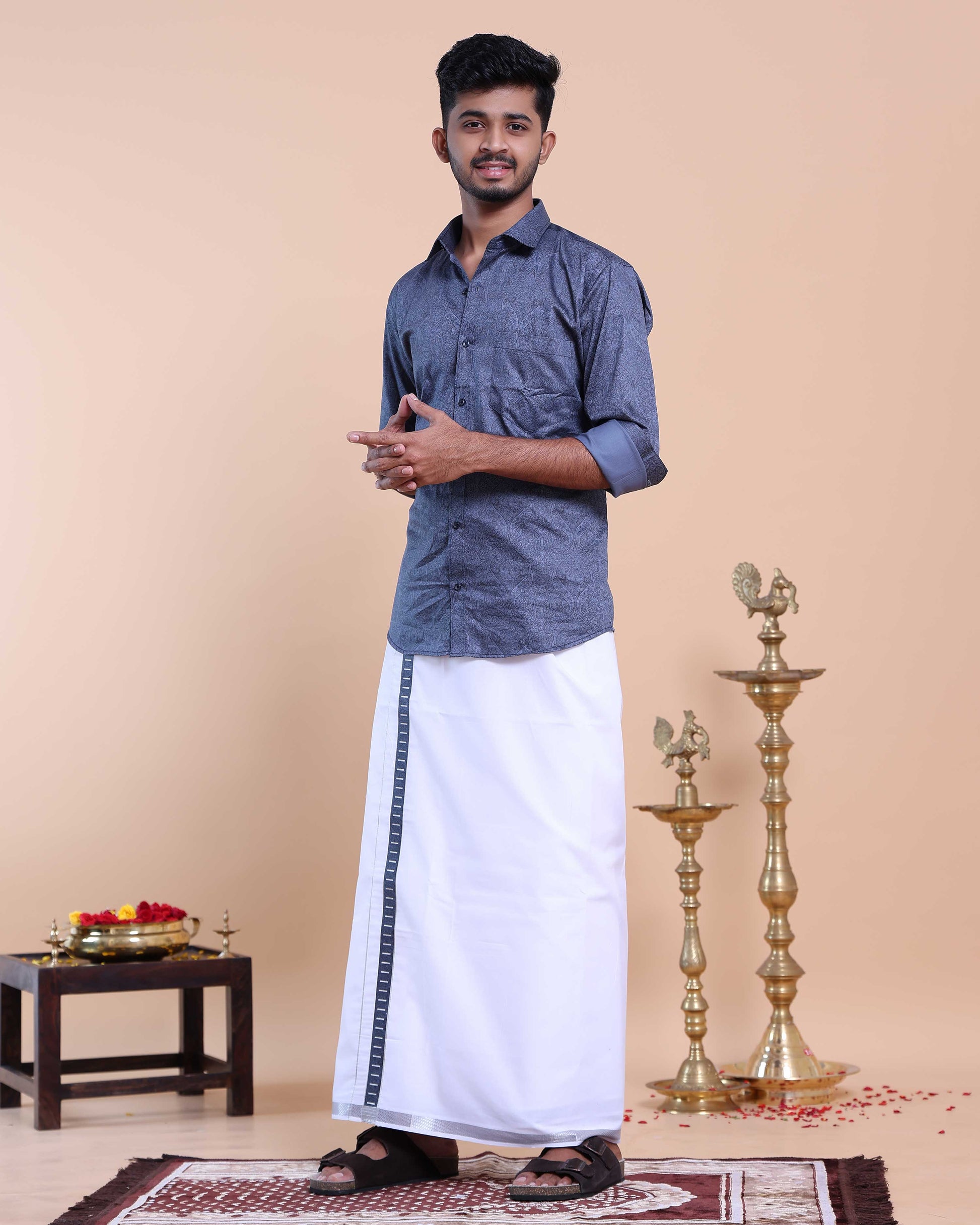 elegant-mens-ethnic-full-sleeve-shirt-dhoti-set-with-zari-border-blue-thirteen