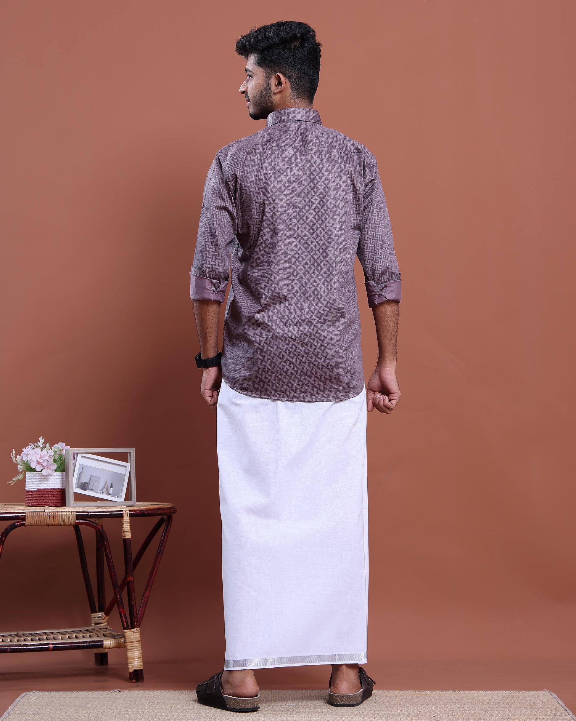 full-sleeve-shirt-and-traditional-dhoti-set-with-designer-border-purple-Ten