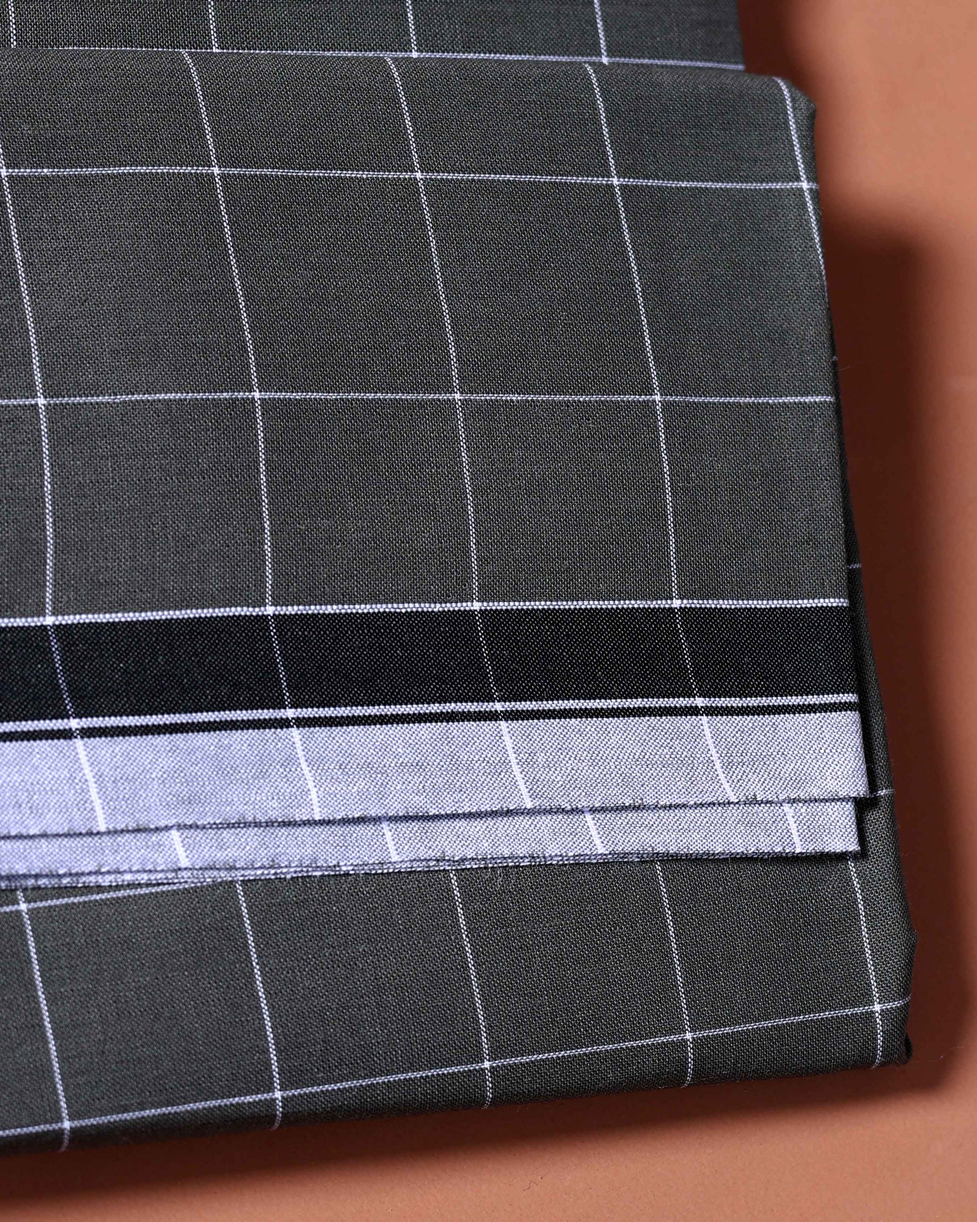 kibs-brand-mens-premium-cotton-checked-lungi-stitched-grey-kibs