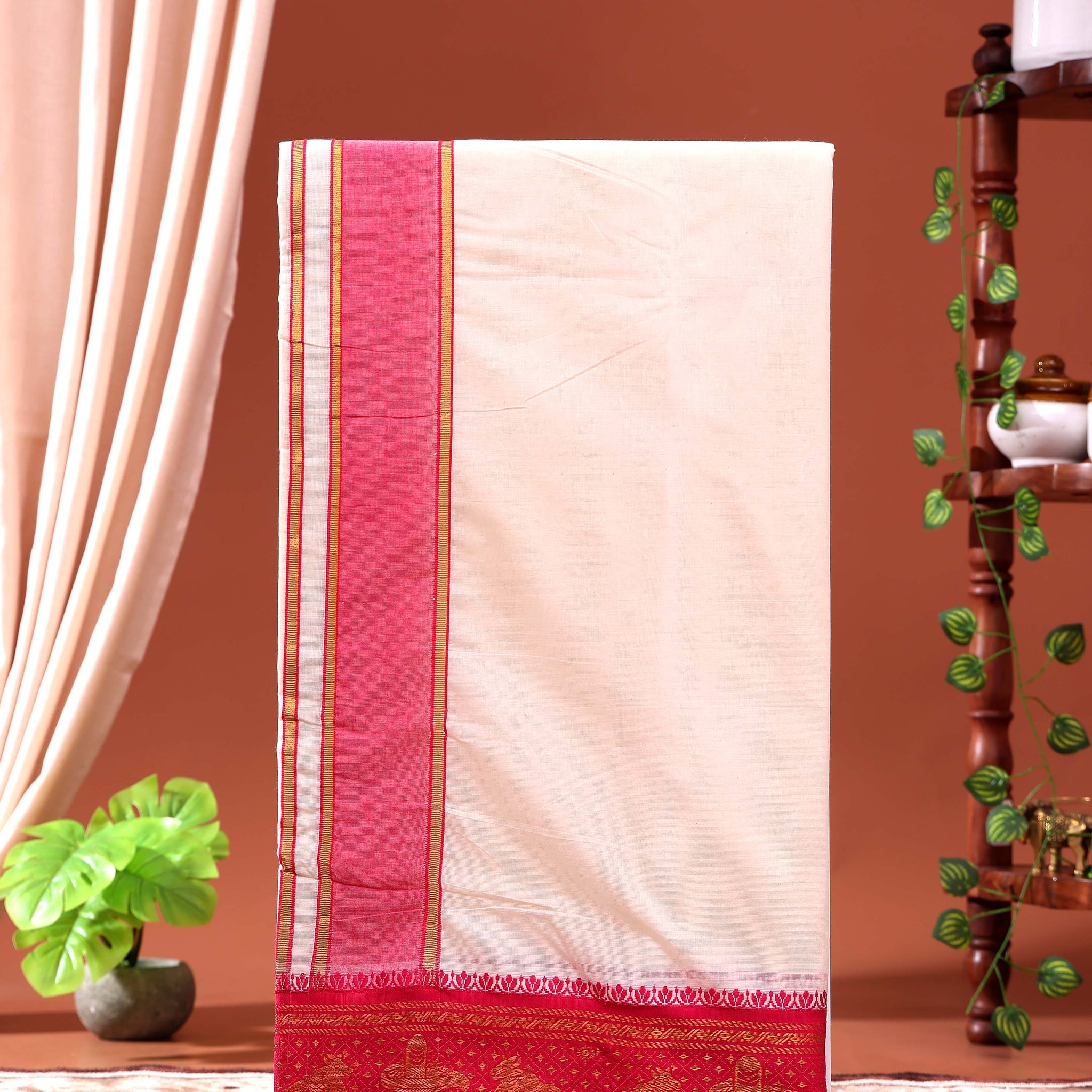 men-s-traditional-handloom-10-6-meter-cotton-dhoti-with-multi-border-off-white-ten