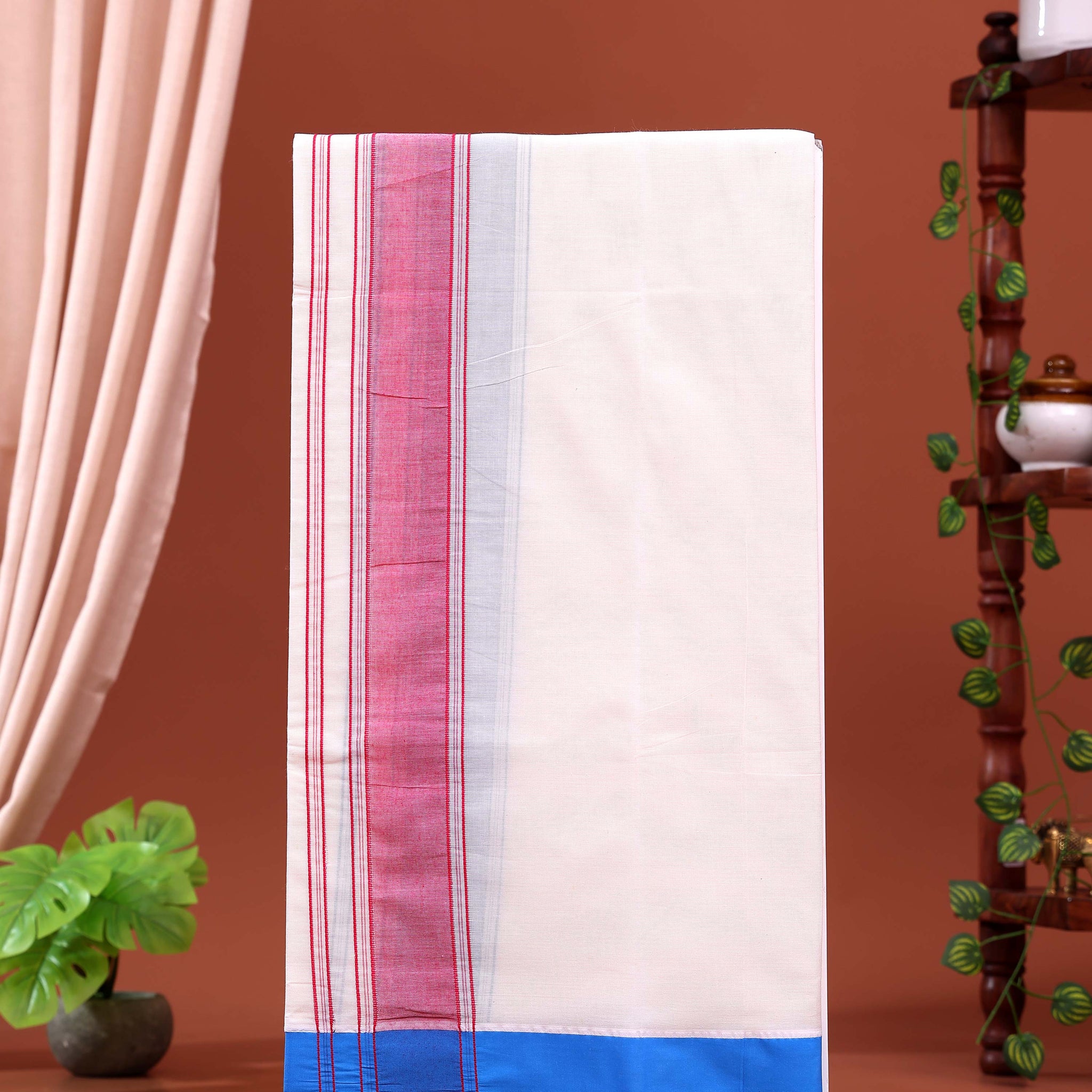 men-s-traditional-handloom-4-meter-cotton-dhoti-with-multi-border-off-white-four