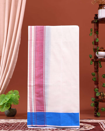 men-s-traditional-handloom-4-meter-cotton-dhoti-with-multi-border-off-white-four