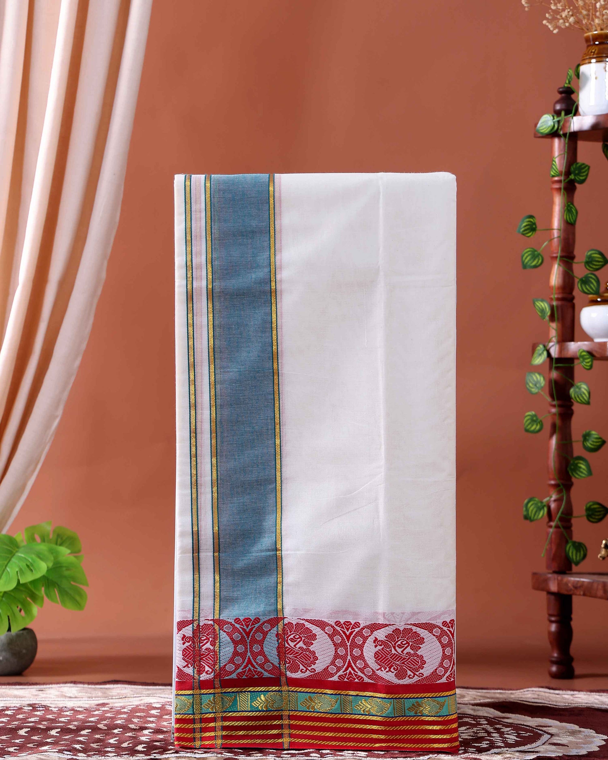 men-s-traditional-handloom-cotton-dhoti-with-multi-border-off-white-seventeen