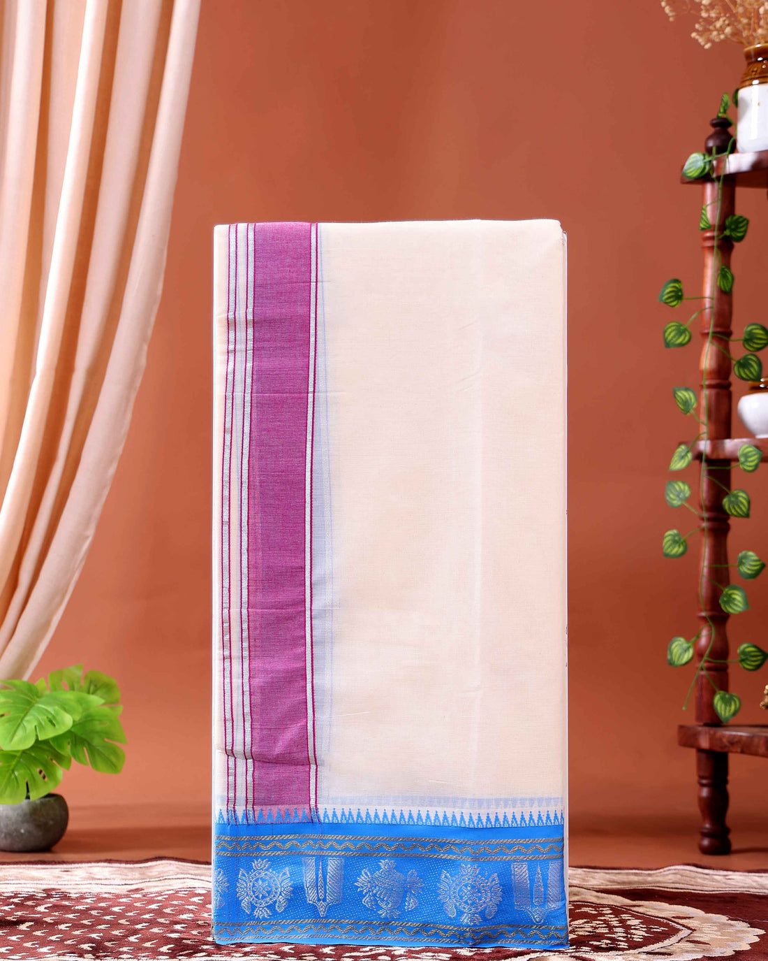 men-s-traditional-handloom-cotton-dhoti-with-multi-border-off-white-thirty