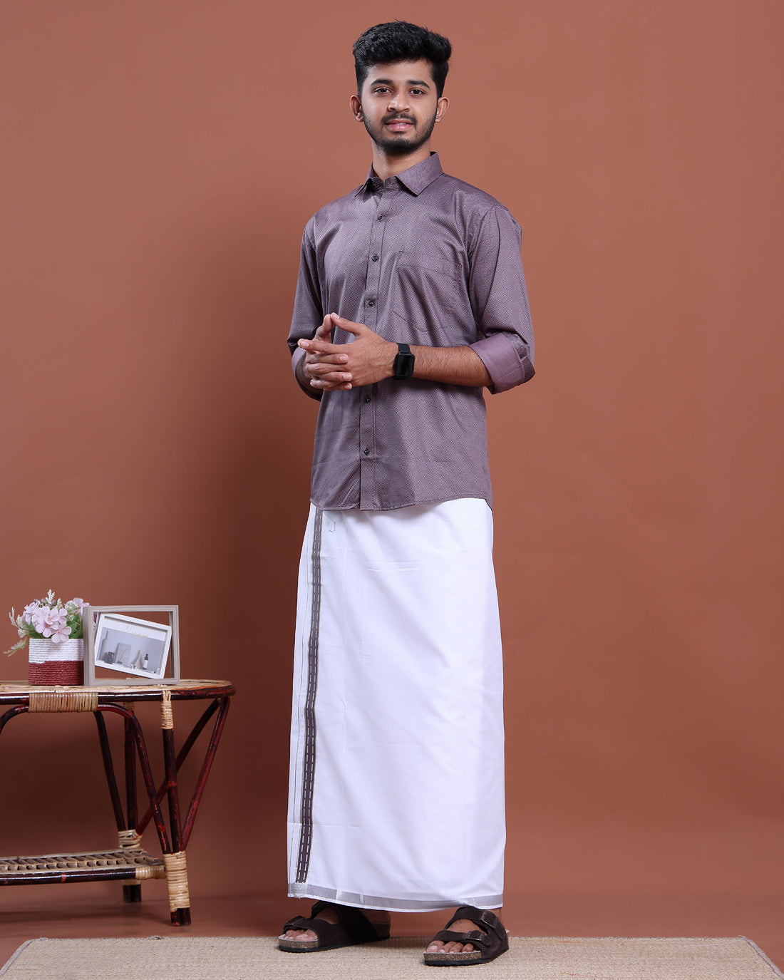 mens-full-sleeve-shirt-and-traditional-dhoti-set-with-designer-border-purple-eleven