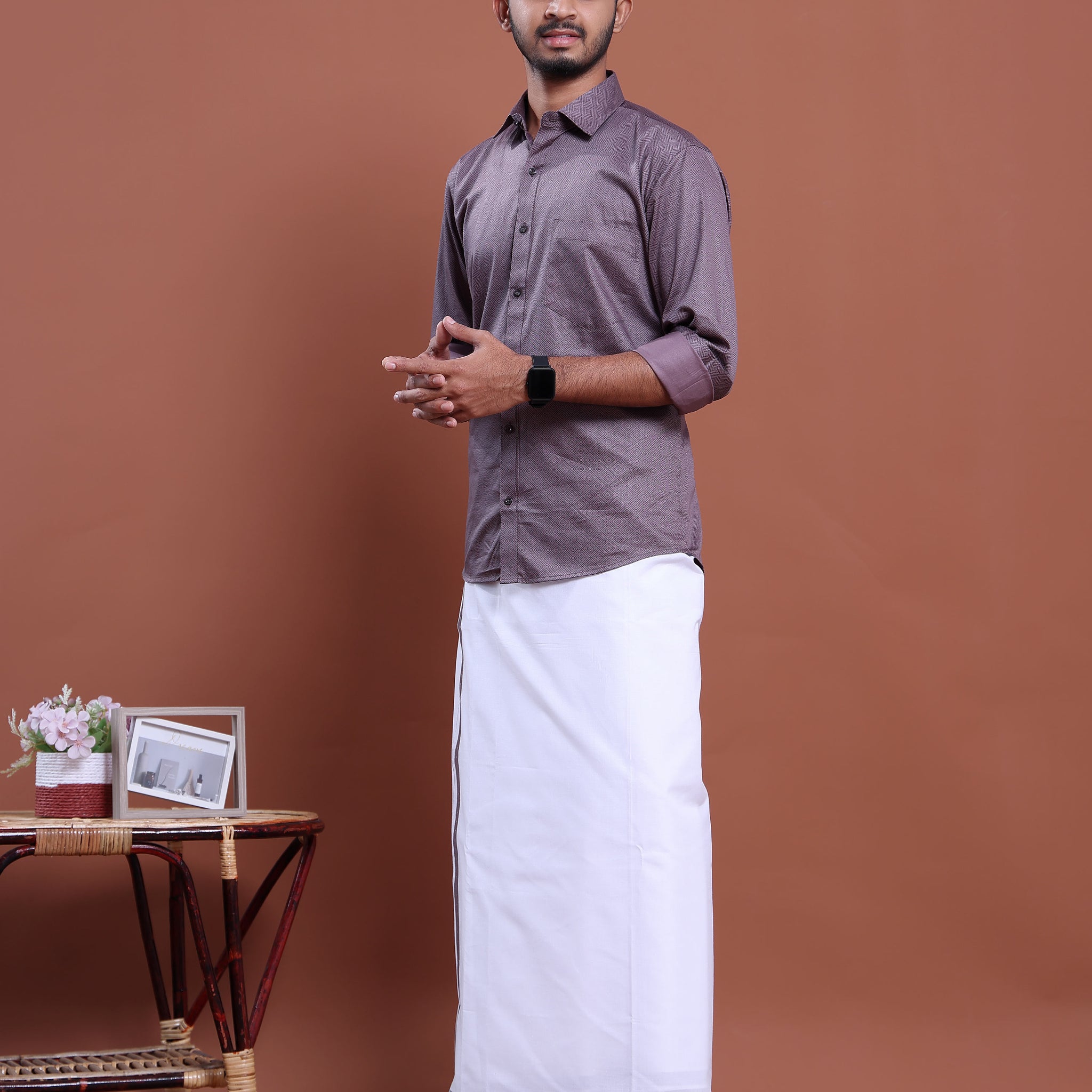 mens-full-sleeve-shirt-and-traditional-dhoti-set-with-designer-border-purple-nine