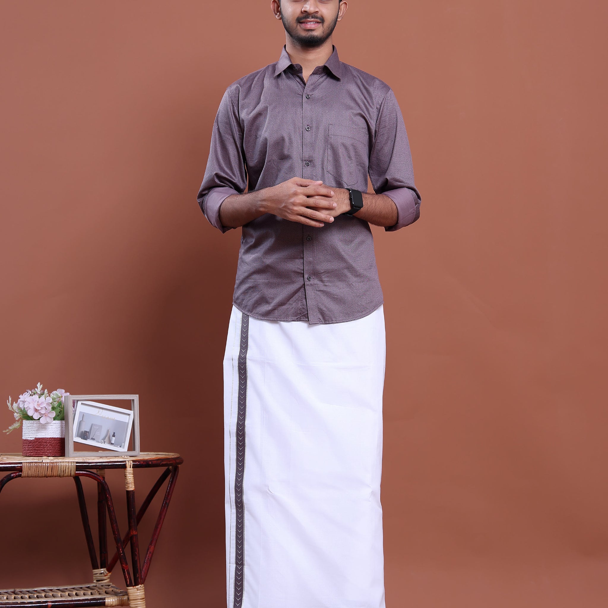 mens-full-sleeve-shirt-and-traditional-dhoti-set-with-designer-border-purple-one