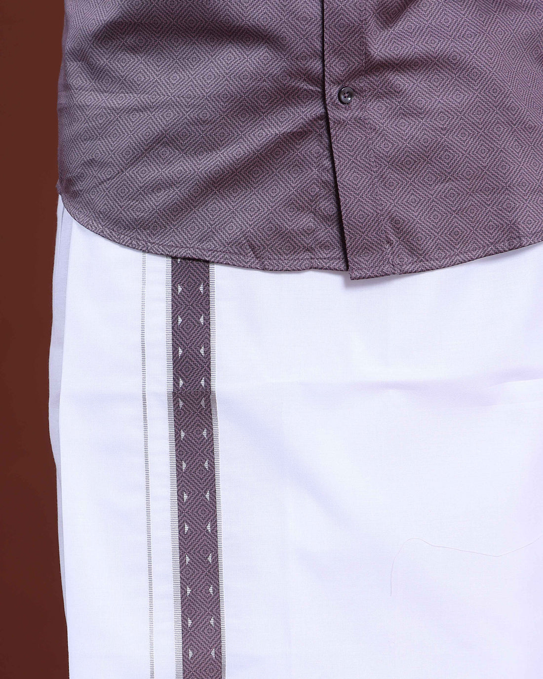 mens-half-sleeve-shirt-and-traditional-dhoti-set-with-designer-border-purple-four