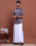 mens-half-sleeve-shirt-and-traditional-dhoti-set-with-designer-border-purple-one