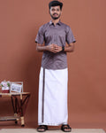 mens-half-sleeve-shirt-and-traditional-dhoti-set-with-designer-border-purple-one