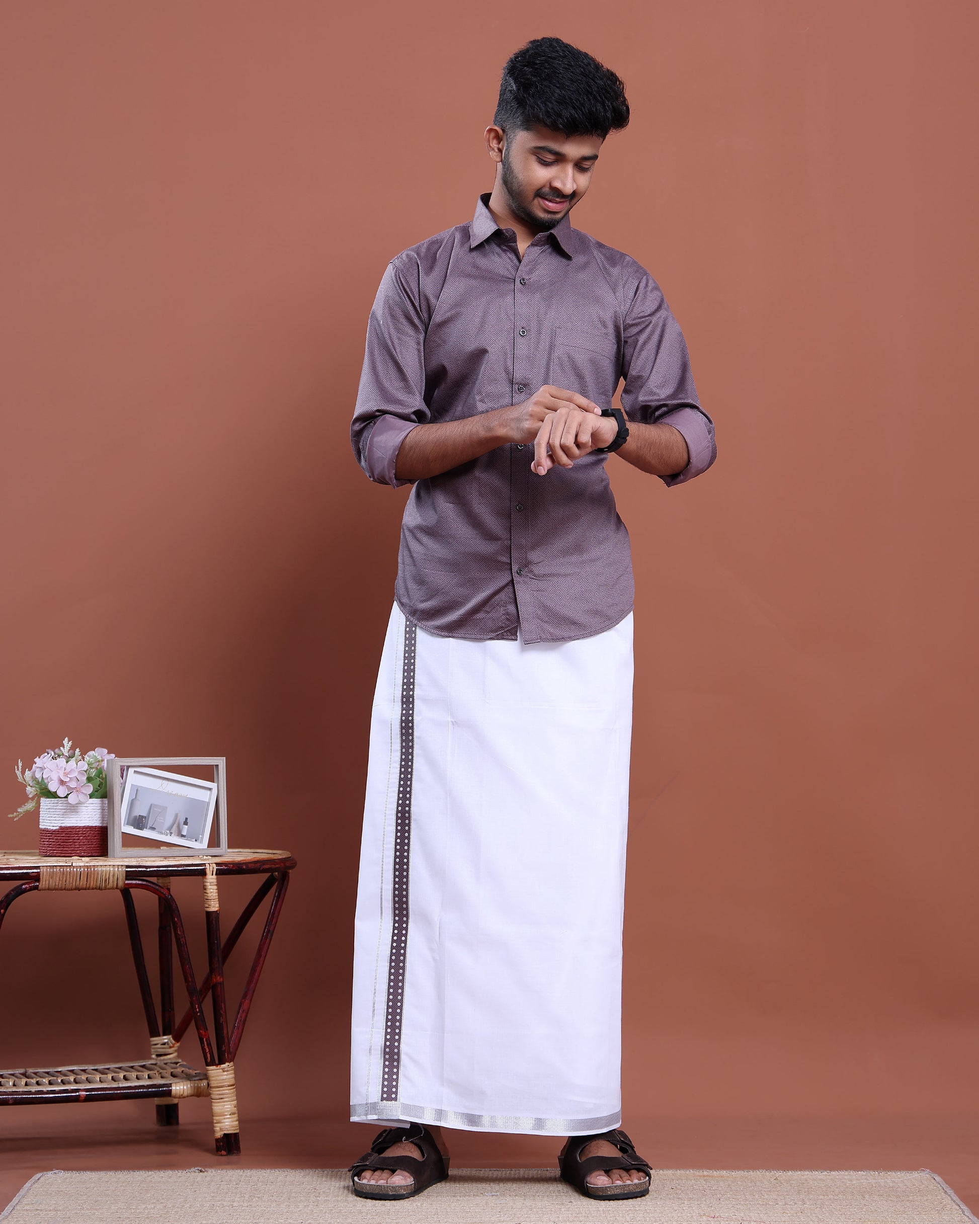 mens-half-sleeve-shirt-and-traditional-dhoti-set-with-designer-border-purple-seven