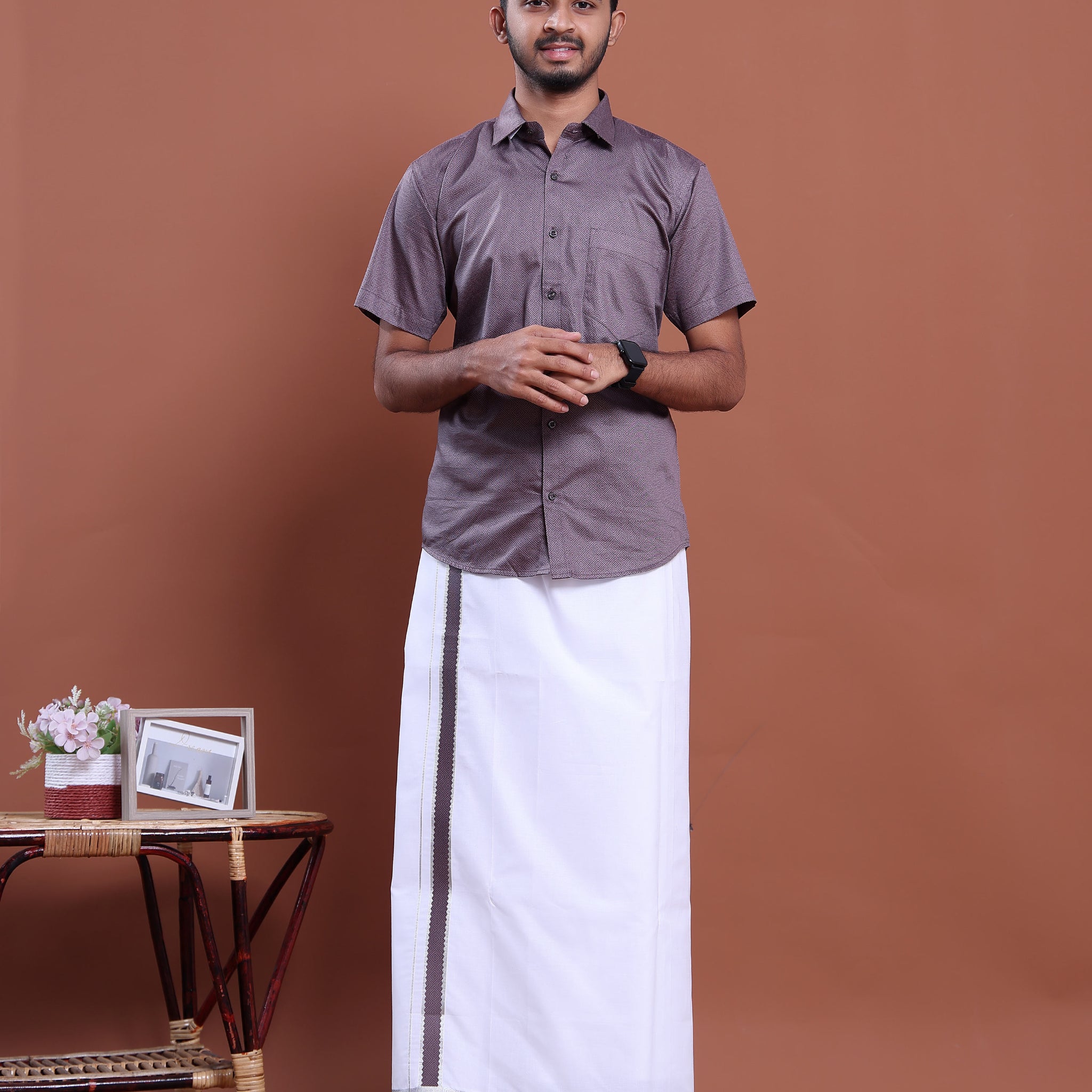 mens-half-sleeve-shirt-and-traditional-dhoti-set-with-designer-border-purple-three