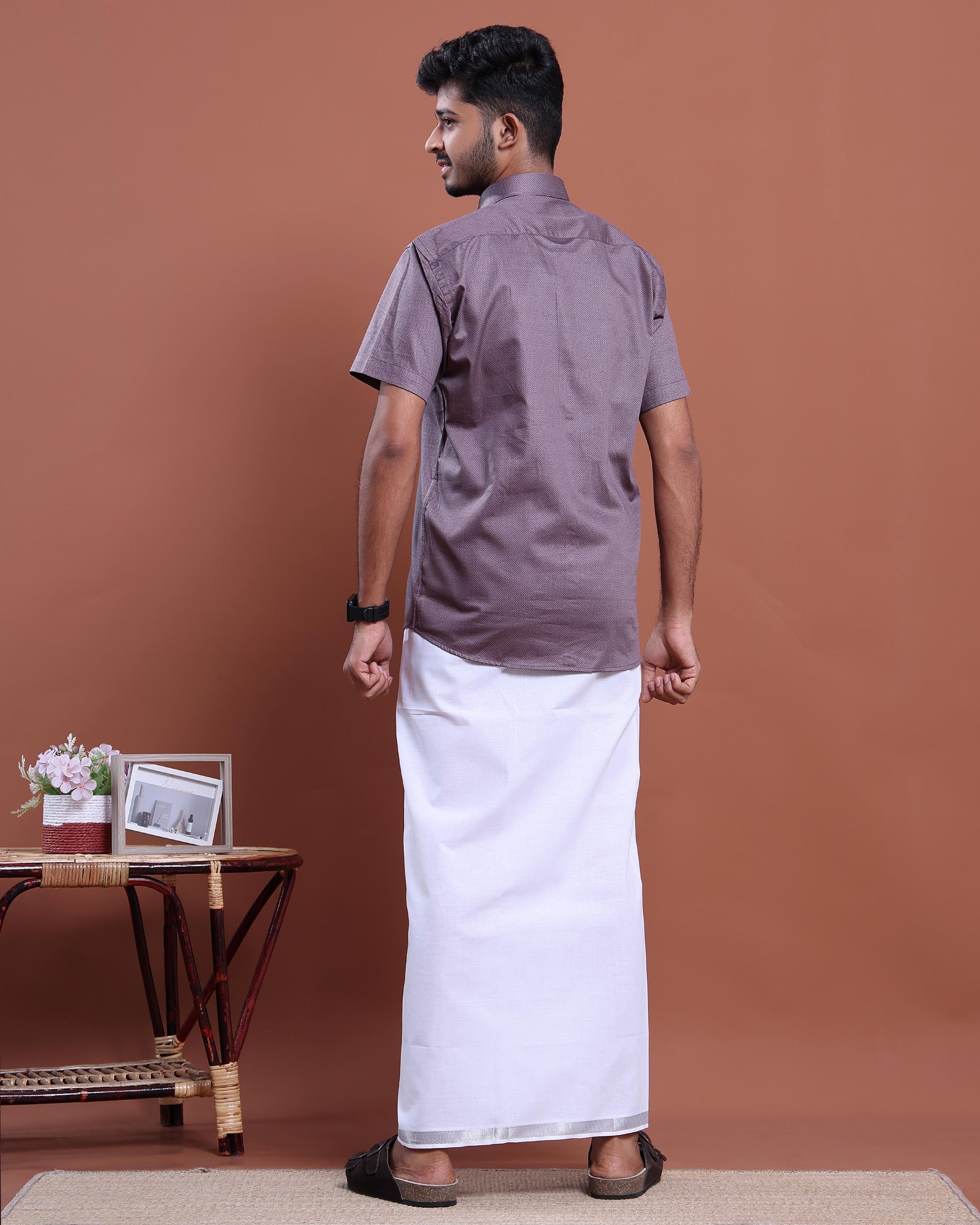 mens-half-sleeve-shirt-and-traditional-dhoti-set-with-designer-border-purple-two