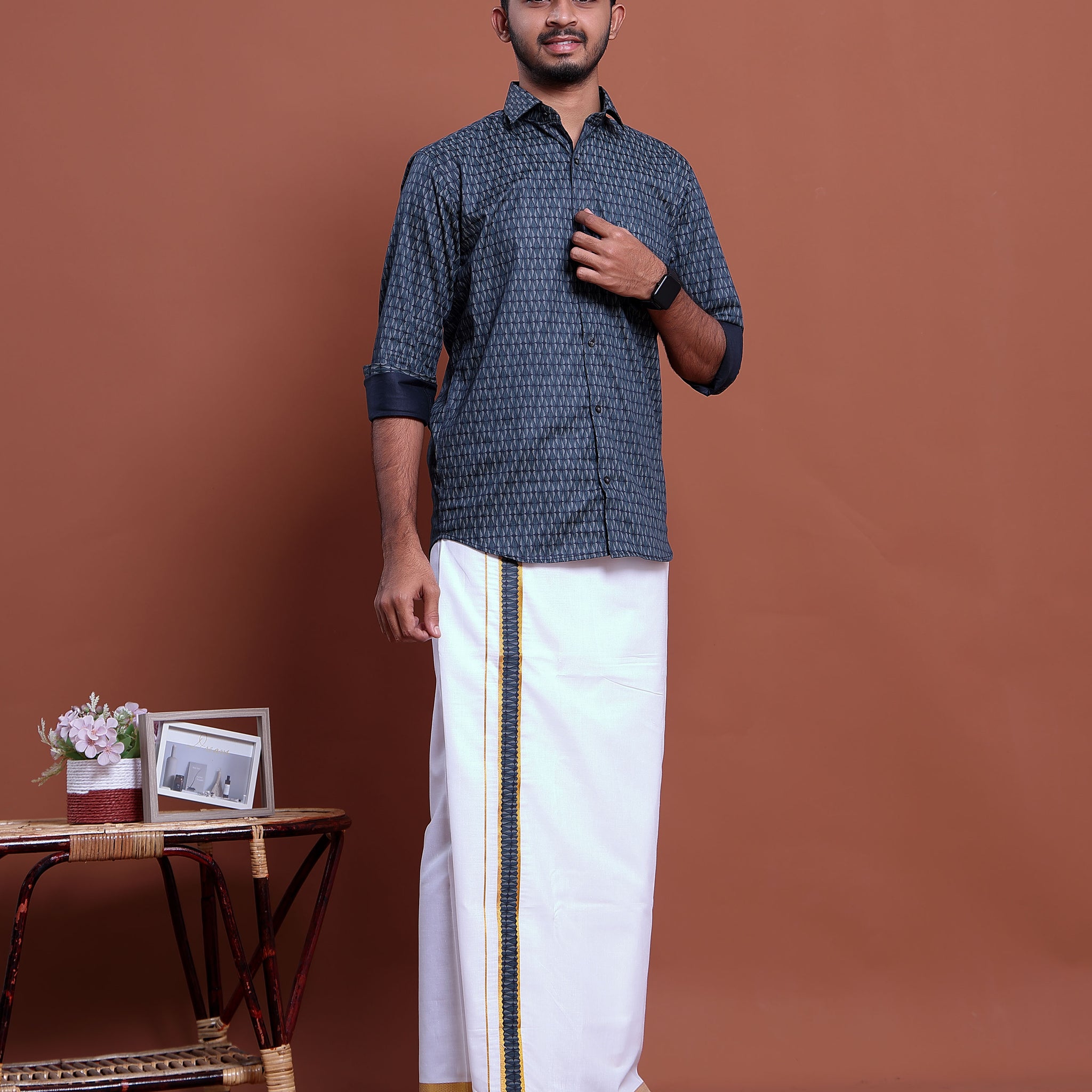 mens-printed-full-sleeve-shirt-and-traditional-dhoti-set-with-designer-border-blue-three