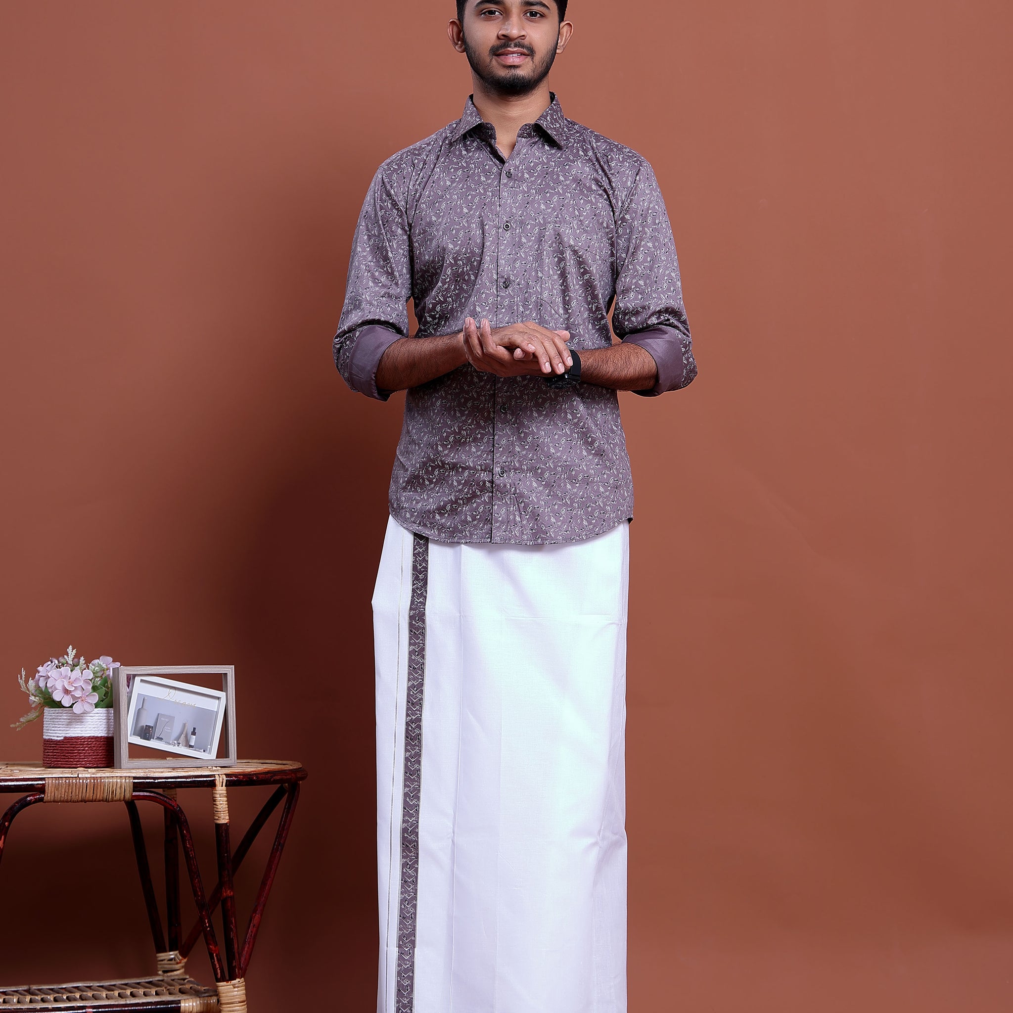 mens-printed-full-sleeve-shirt-and-traditional-dhoti-set-with-designer-border-purple-one