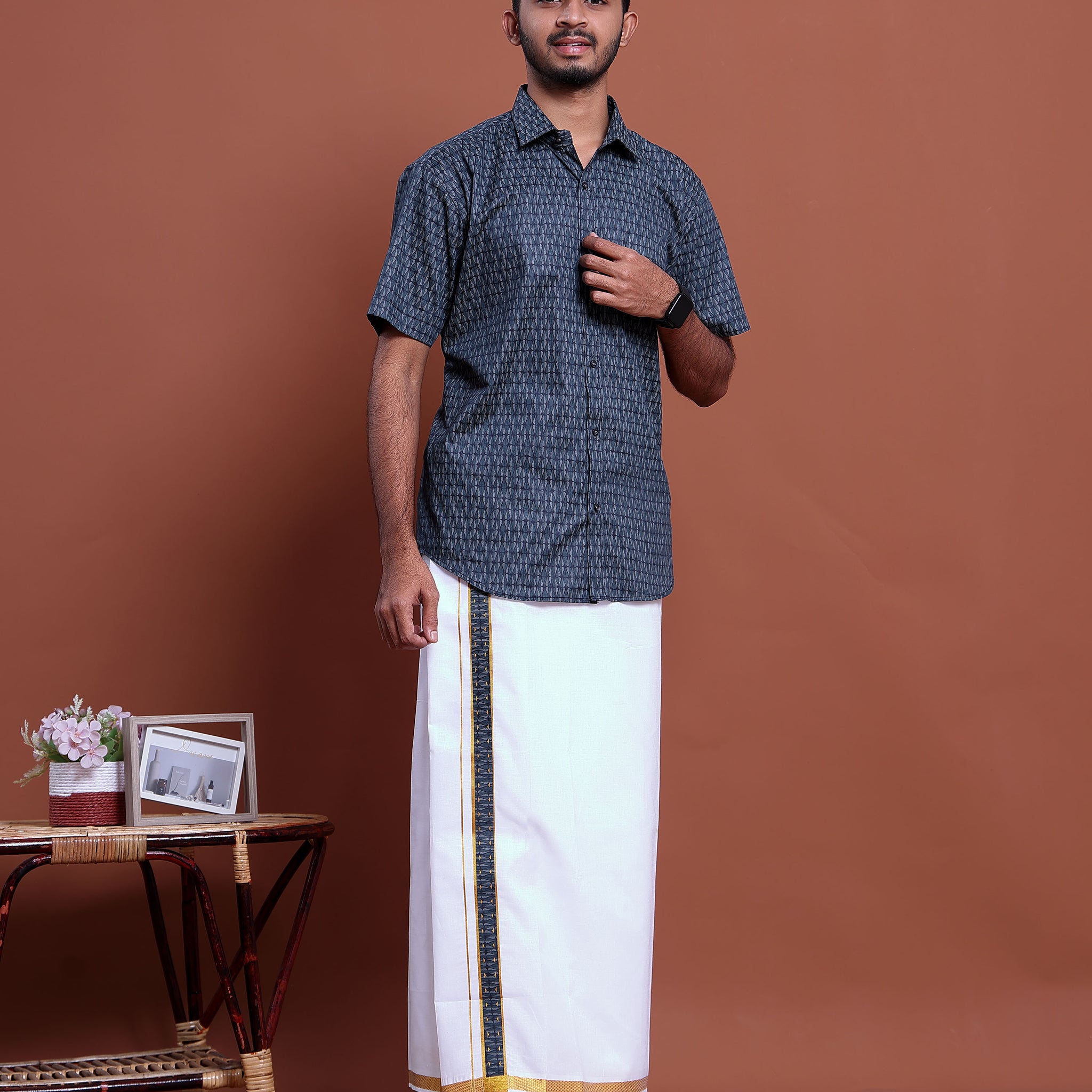 mens-printed-half-sleeve-shirt-and-traditional-dhoti-set-with-designer-border-blue-five