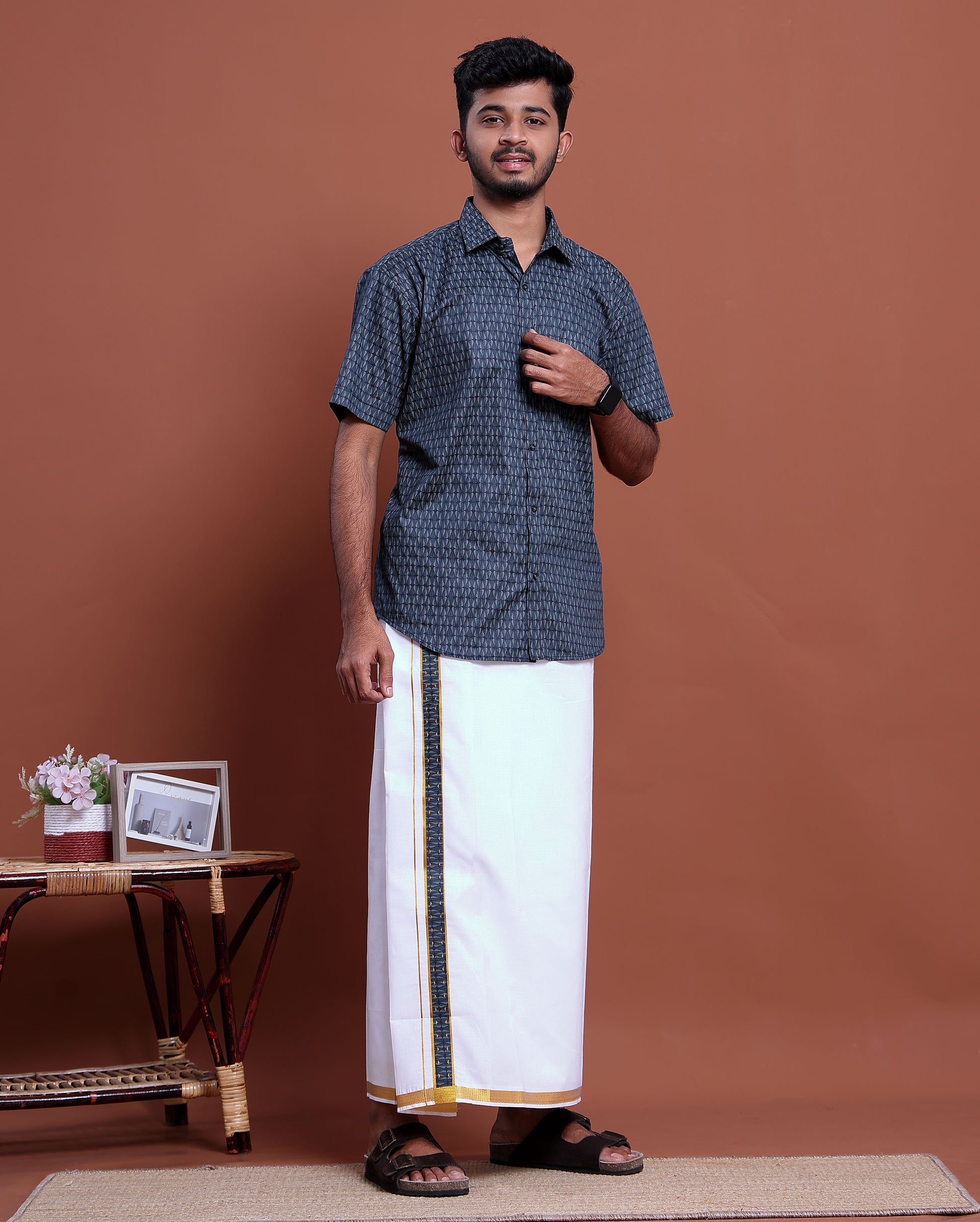 mens-printed-half-sleeve-shirt-and-traditional-dhoti-set-with-designer-border-blue-five