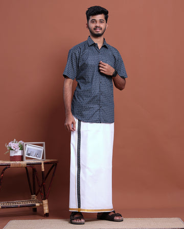 mens-printed-half-sleeve-shirt-and-traditional-dhoti-set-with-designer-border-blue-four