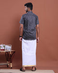 mens-printed-half-sleeve-shirt-and-traditional-dhoti-set-with-designer-border-navy-blue