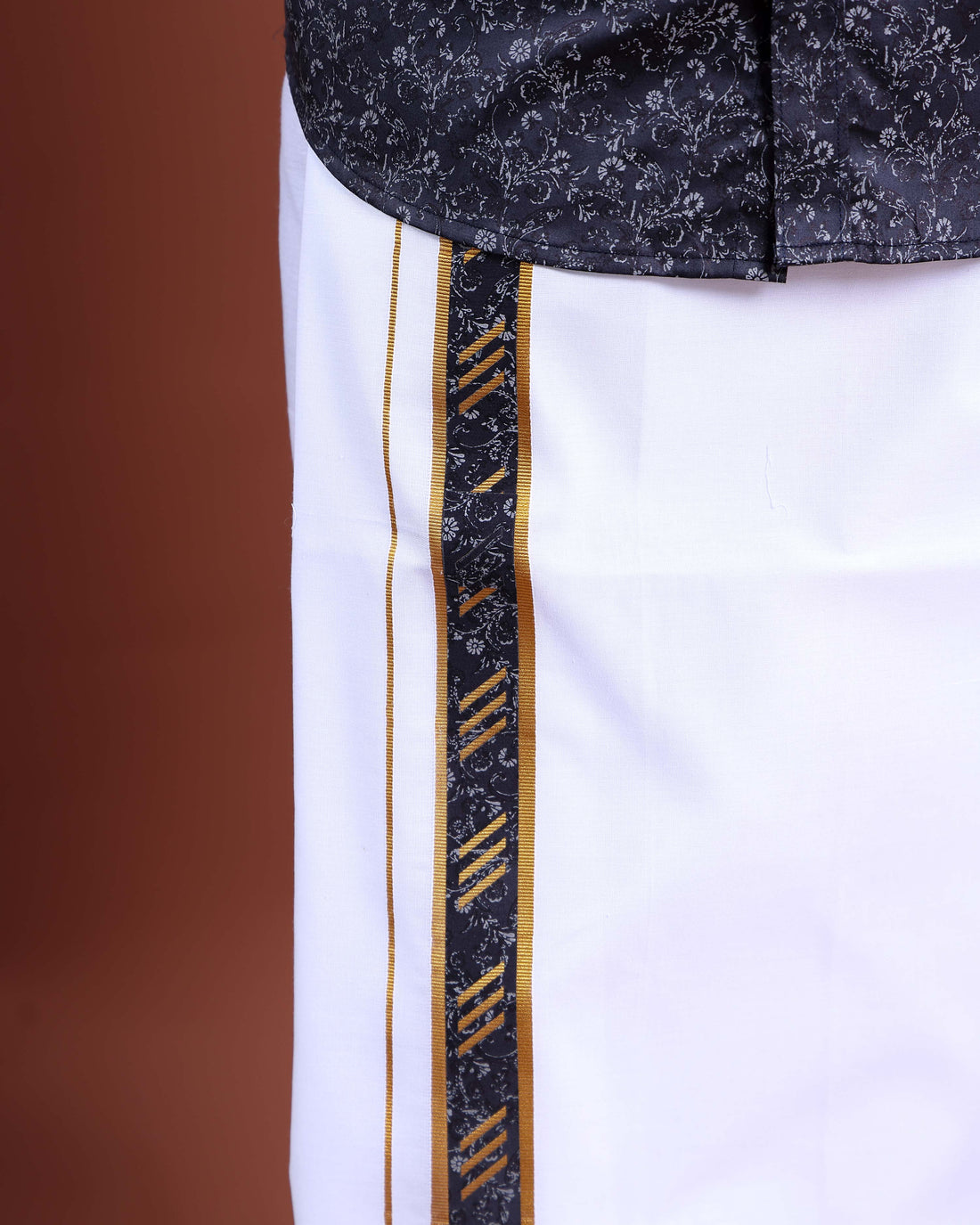 mens-printed-half-sleeve-shirt-and-traditional-dhoti-set-with-designer-border-navy-blue