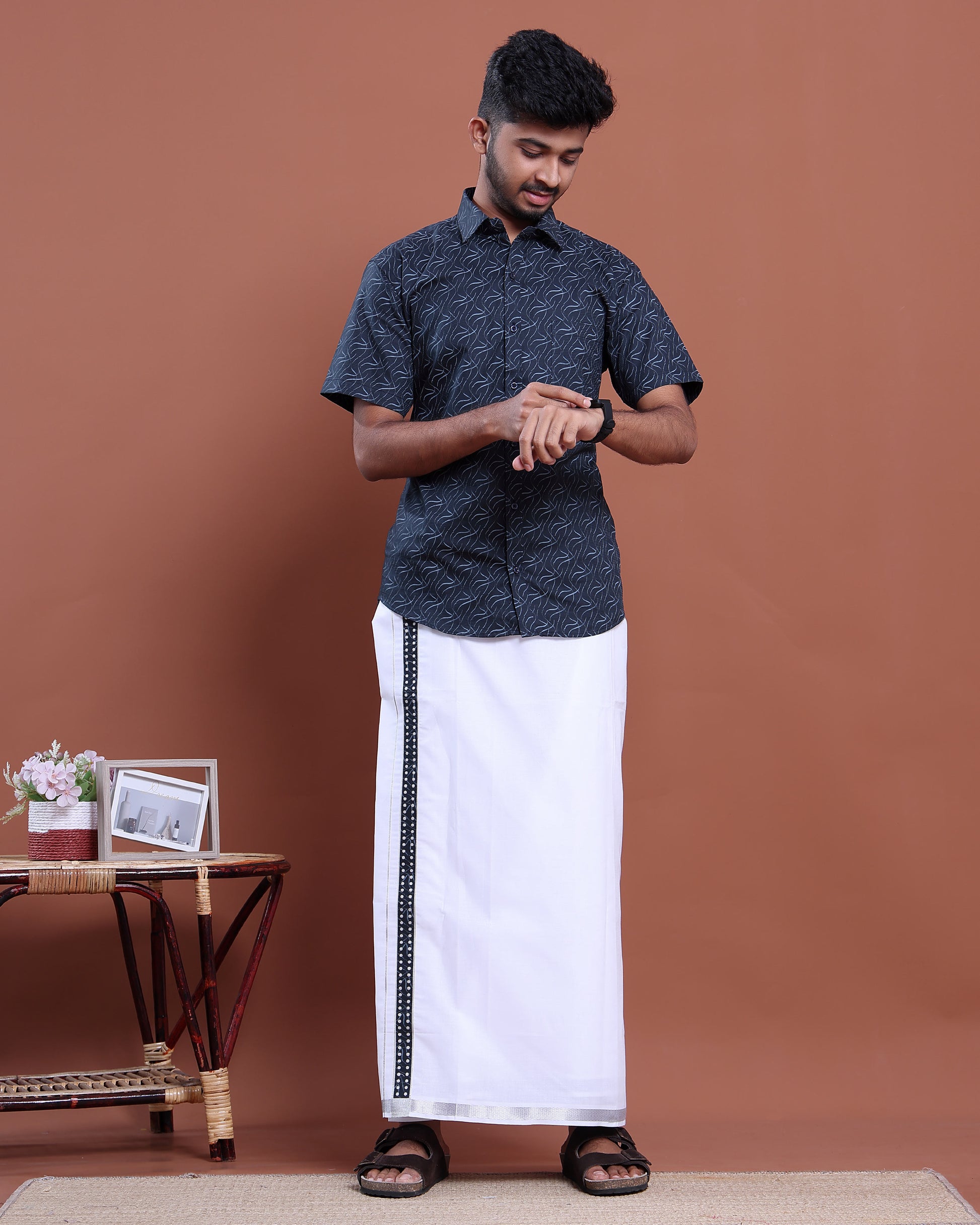 mens-printed-half-sleeve-shirt-and-traditional-dhoti-set-with-designer-border-navy-blue-eight