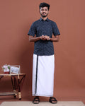 mens-printed-half-sleeve-shirt-and-traditional-dhoti-set-with-designer-border-navy-blue-five