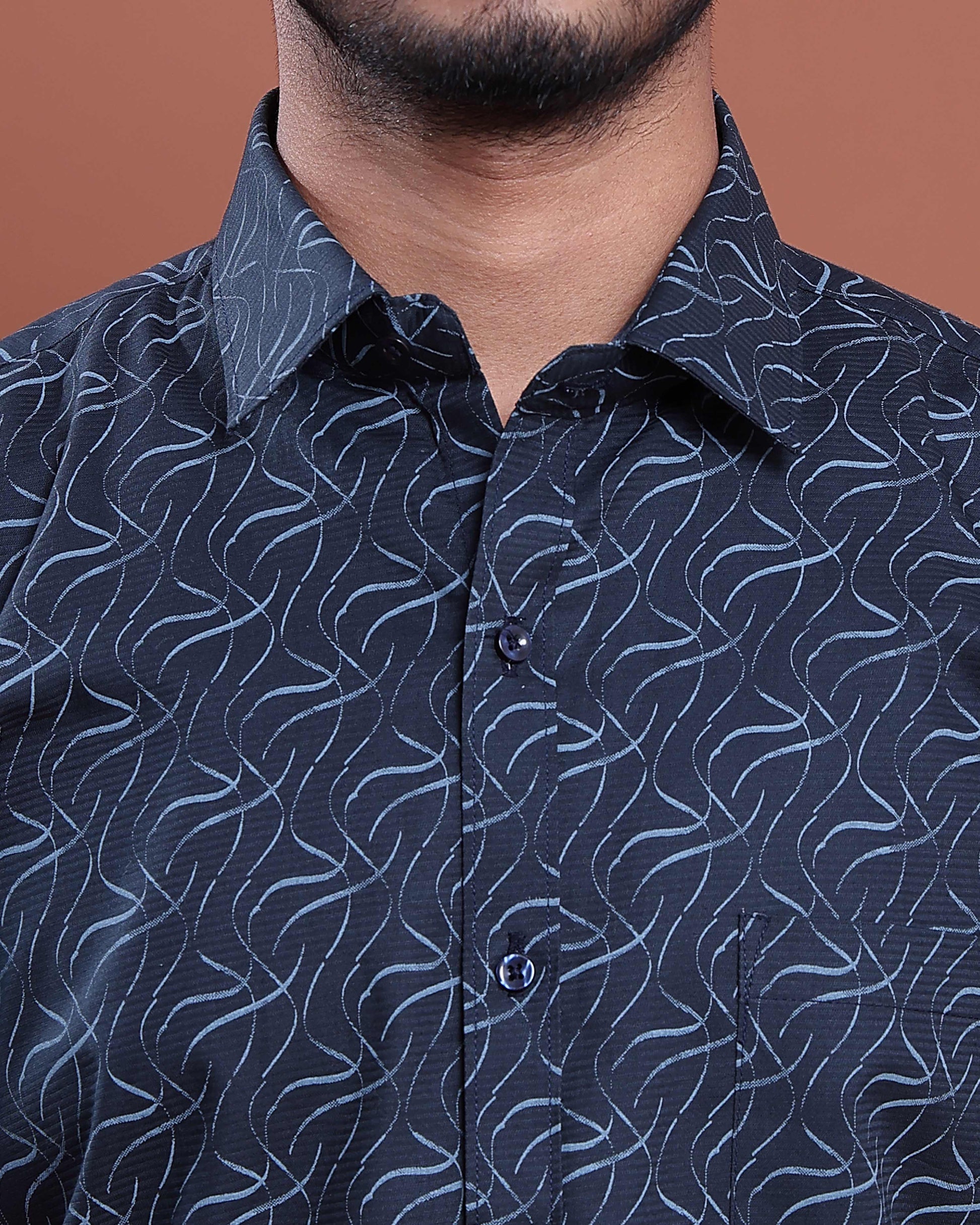 mens-printed-half-sleeve-shirt-and-traditional-dhoti-set-with-designer-border-navy-blue-nine