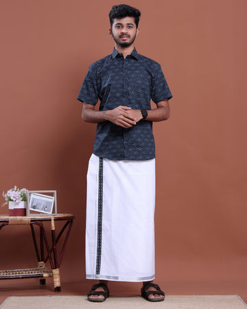 mens-printed-half-sleeve-shirt-and-traditional-dhoti-set-with-designer-border-navy-blue-seven