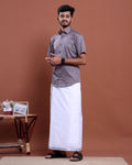 mens-printed-half-sleeve-shirt-and-traditional-dhoti-set-with-designer-border-purple-two